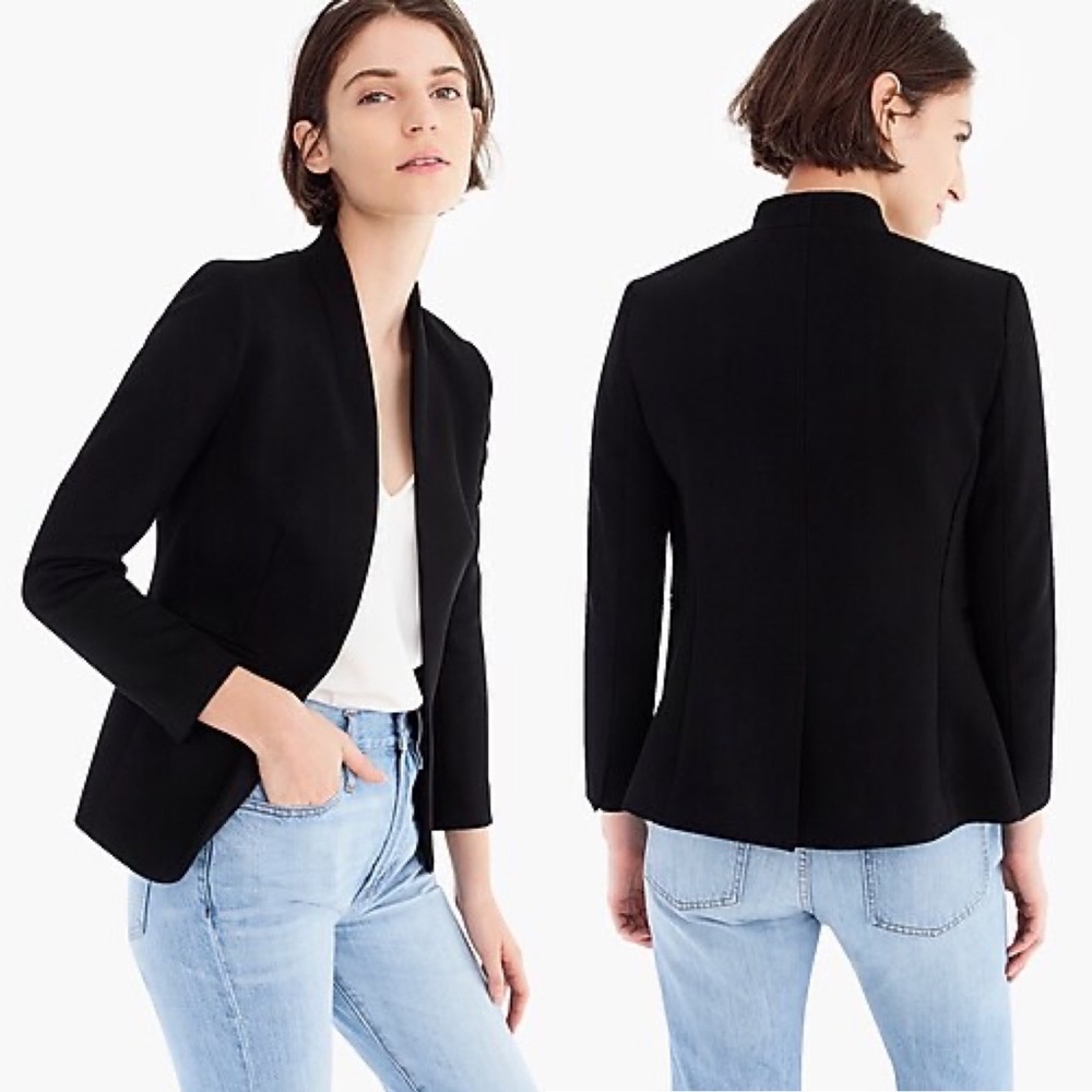 J. Crew | Going Out Blazer in Stretch Twill Black